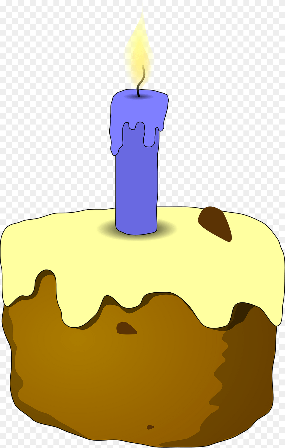 Cake And Candle Clipart, Dessert, Food, Birthday Cake, Cream Png