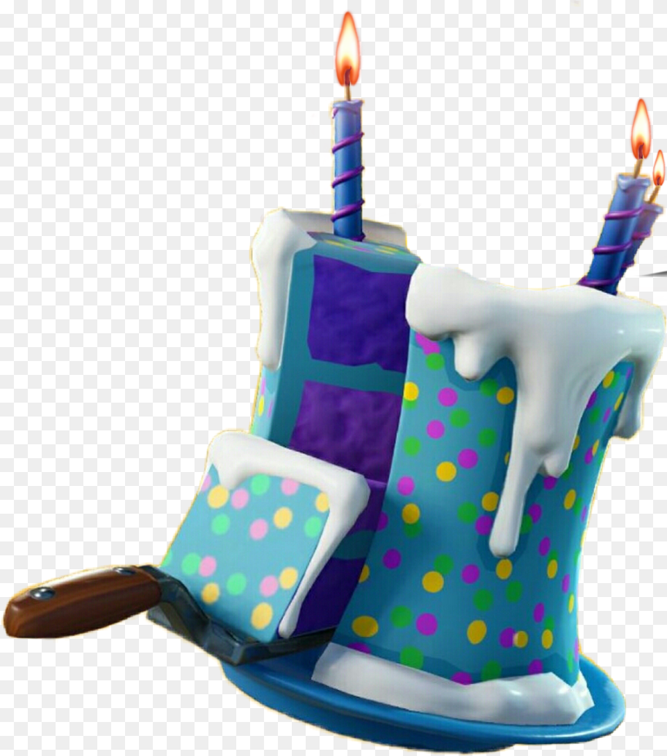 Cake Birthday Fortnite Fortnitesticker Addcandle Fortnite Cake Back Bling, Birthday Cake, Cream, Dessert, Food Png Image