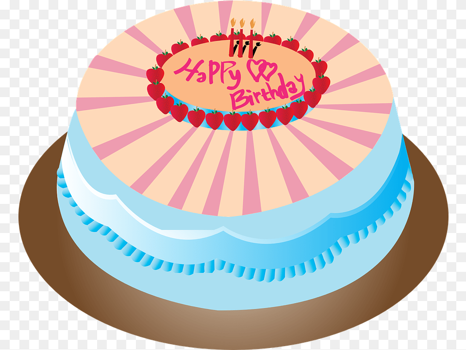 Cake Birthday Happy Vector Graphic On Pixabay Cake Clipart 10th Birthday, Birthday Cake, Cream, Dessert, Food Free Transparent Png