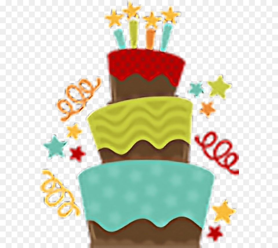 Cake Birthday Happybirthday Freebie Cute Birthday Cake Clipart, Cream, Dessert, Food, Birthday Cake Free Png