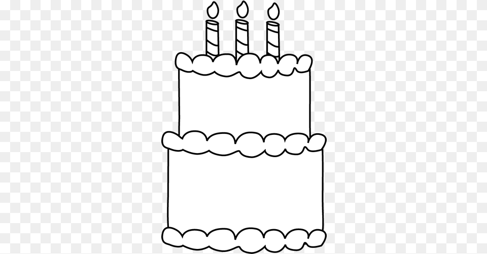 Cake Black And White Clipart Without Candles Outline Cake Clipart Black And White, Birthday Cake, Cream, Dessert, Food Free Transparent Png