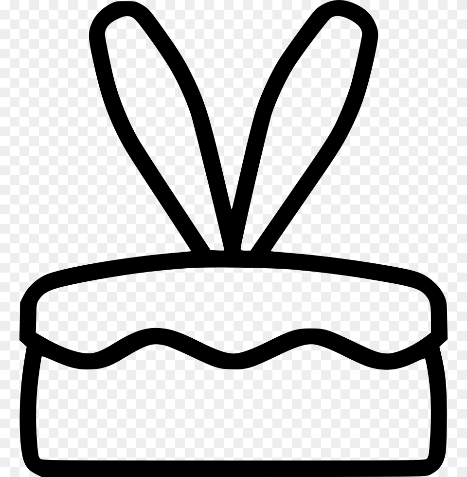 Cake Bunny Ears Rabbit Dessert, Smoke Pipe, Stencil Png