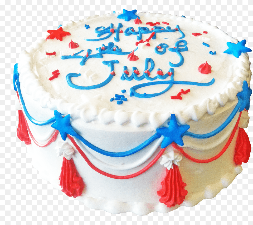 Cake Buttercream 4th Of July Cake, Birthday Cake, Cream, Dessert, Food Png Image