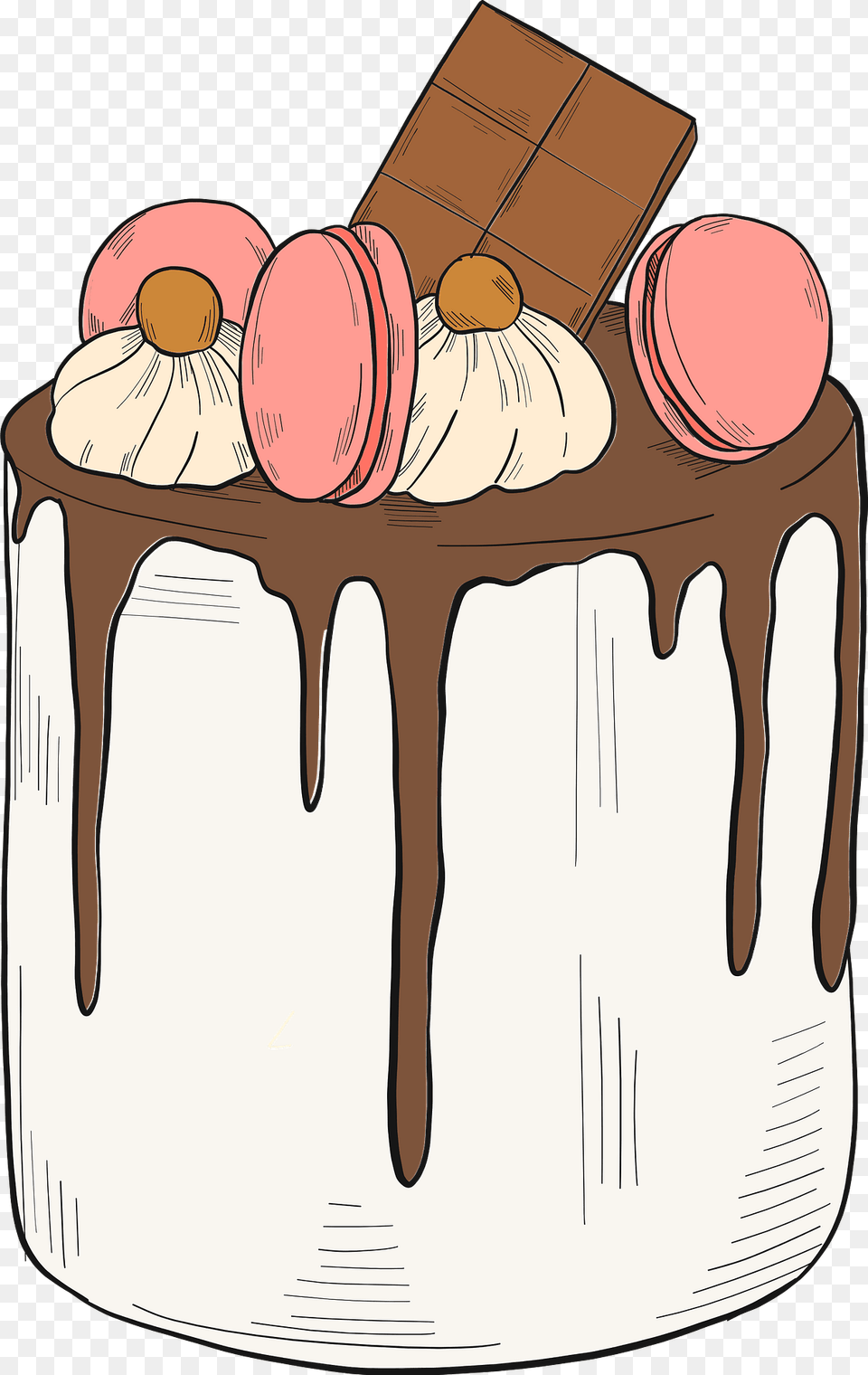 Cake Clipart, Cream, Dessert, Food, Icing Png