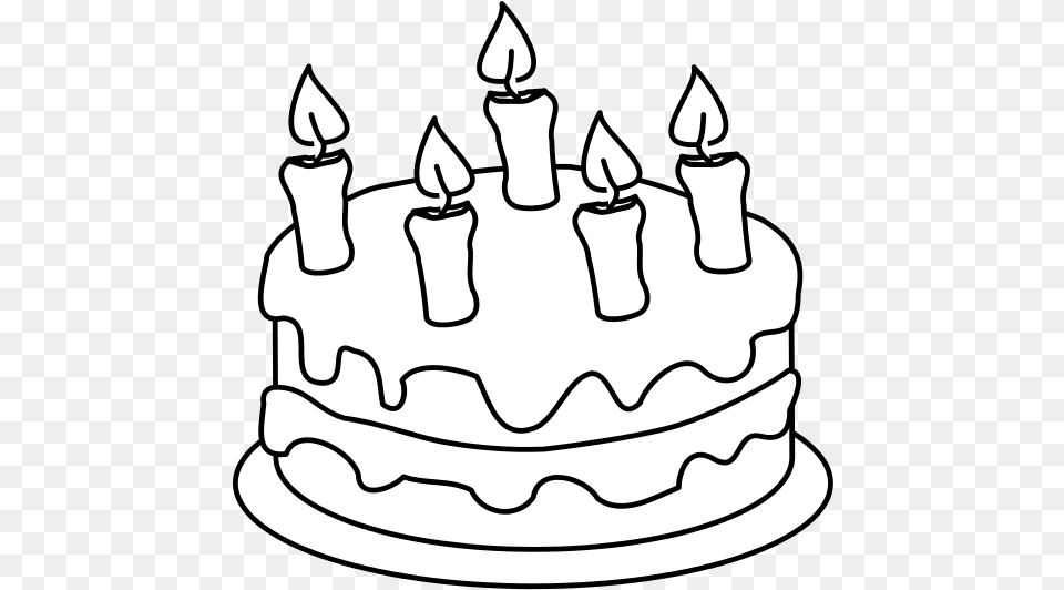 Cake Clipart Black And White, Birthday Cake, Cream, Dessert, Food Png
