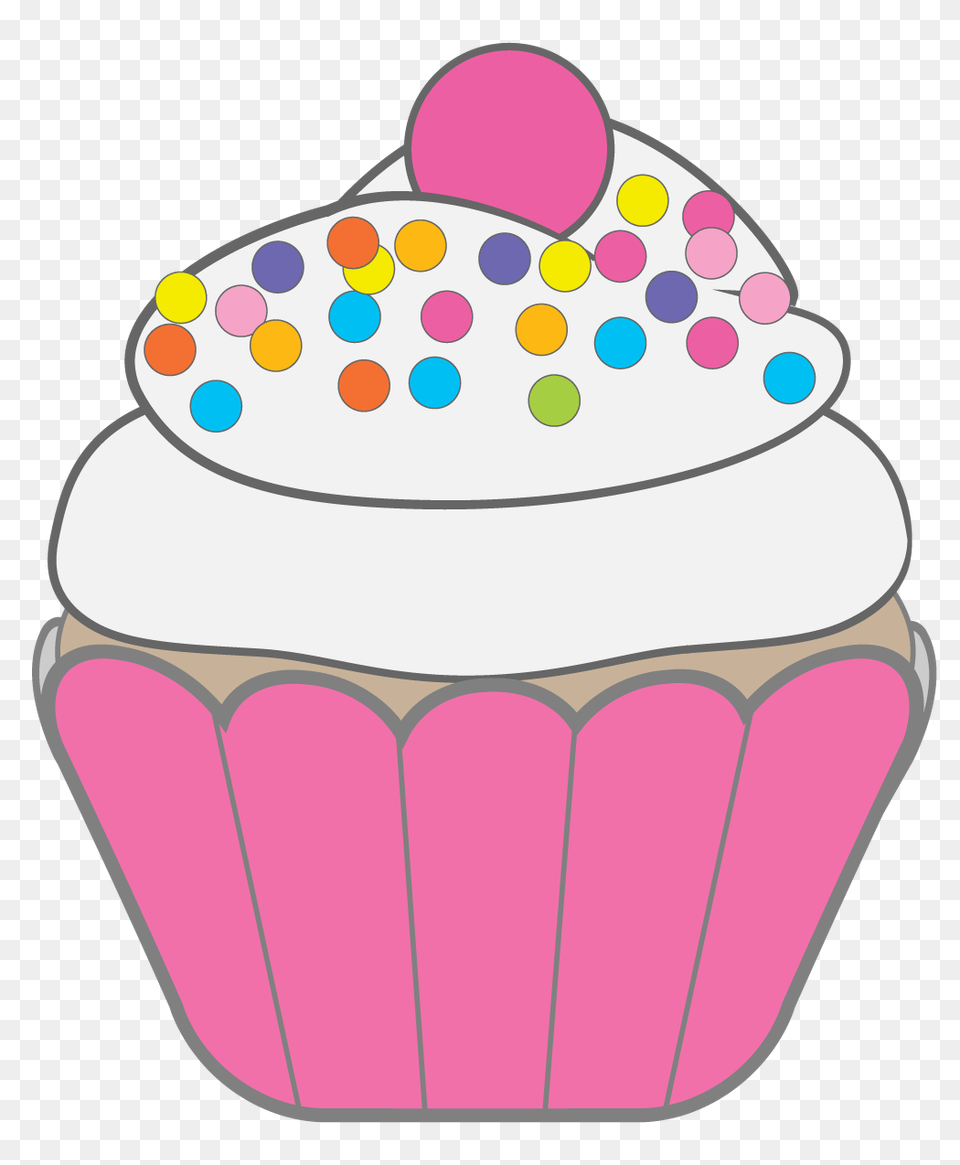 Cake Clipart January, Cream, Cupcake, Dessert, Food Free Png Download