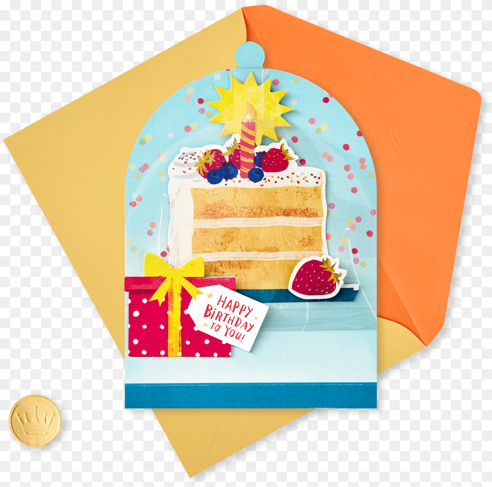 Cake Cloche Pop Up Birthday Card Baked Goods, People, Person, Birthday Cake, Cream Png Image