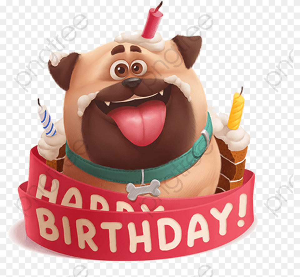 Cake Cute Dog Vector Clipart And Cartoon, Birthday Cake, Cream, Dessert, Food Free Png