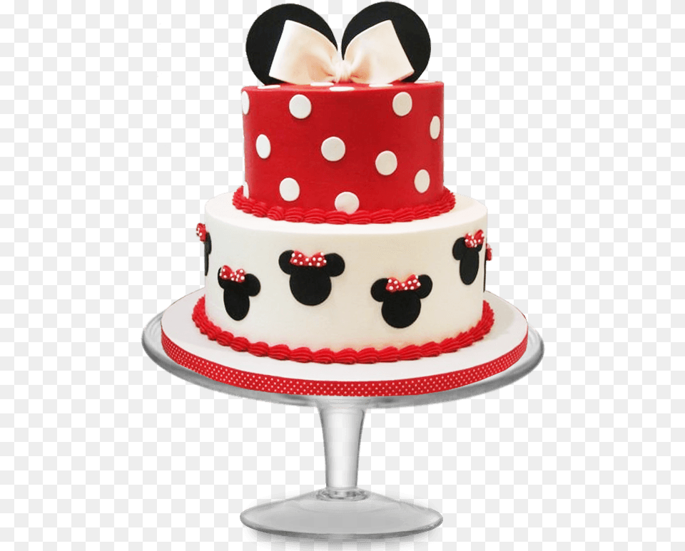 Cake Design Minnie Mouse, Birthday Cake, Cream, Dessert, Food Free Png