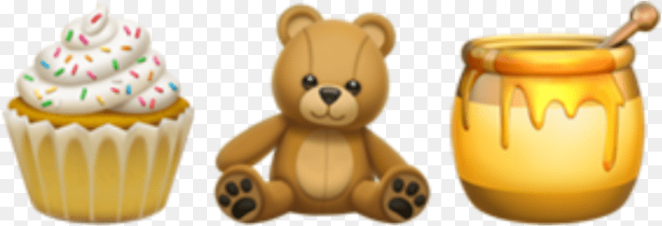 Cake Emoji Iphone Iphone Teddy Bear Emoji, Dessert, Food, Cream, Birthday Cake Free Transparent Png