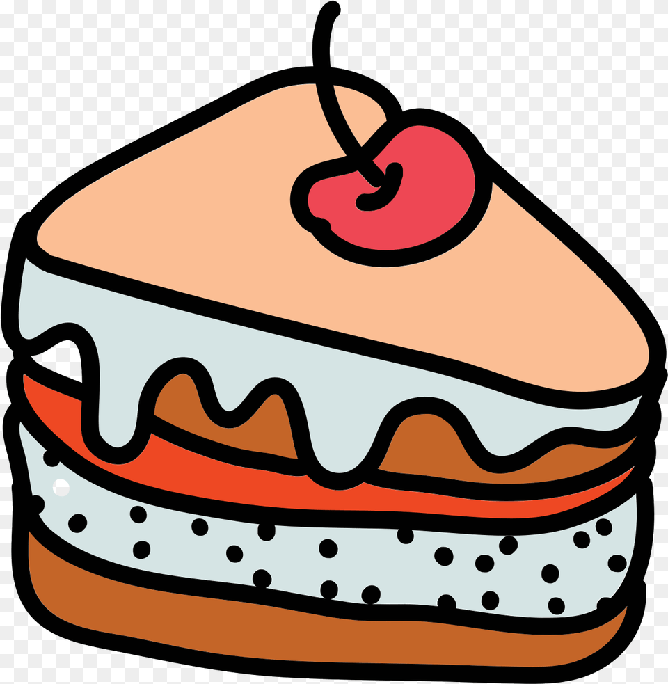 Cake Icon Cake Doodle, Birthday Cake, Cream, Dessert, Food Free Png Download