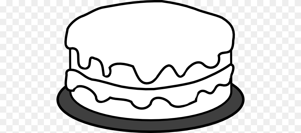 Cake Outline Clip Art, Food, Icing, Cream, Dessert Free Transparent Png