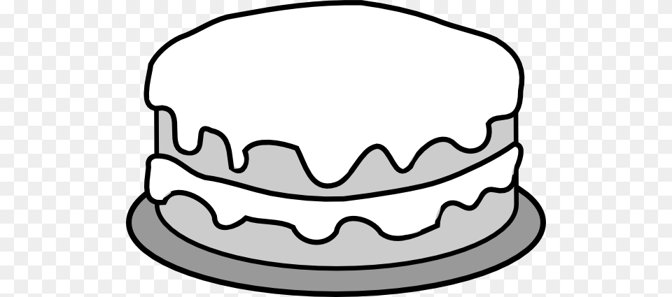 Cake Outline Clip Art, Cream, Dessert, Food, Icing Free Transparent Png