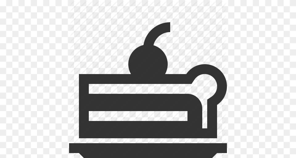 Cake Pie Slice Tart Icon, Furniture, Stencil Free Png Download