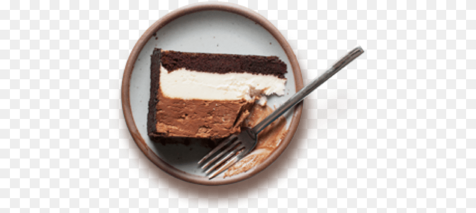 Cake Plate Chocolate Cake, Cutlery, Fork, Dessert, Food Free Png