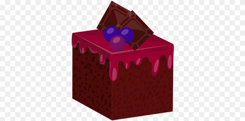 Cake Slice With Blueberries U0026 Svg Vector File Chocolate, Box Png Image