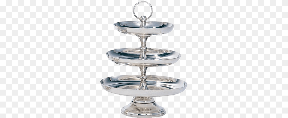 Cake Stand 3 Tiers H 47 Cm Trays 35 30 And 26 Cm Centimetre, Silver, Tray Free Transparent Png