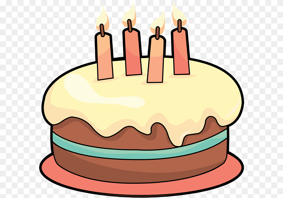 Cake To Use Download Clipart Cartoon Transparent Birthday Cake, Birthday Cake, Cream, Dessert, Food Free Png