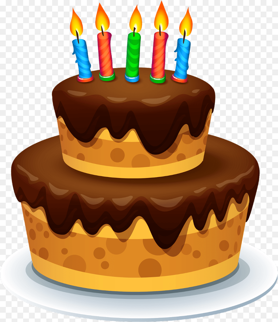 Cake Torta Cake With Candle Clipart, Birthday Cake, Cream, Dessert, Food Free Png Download