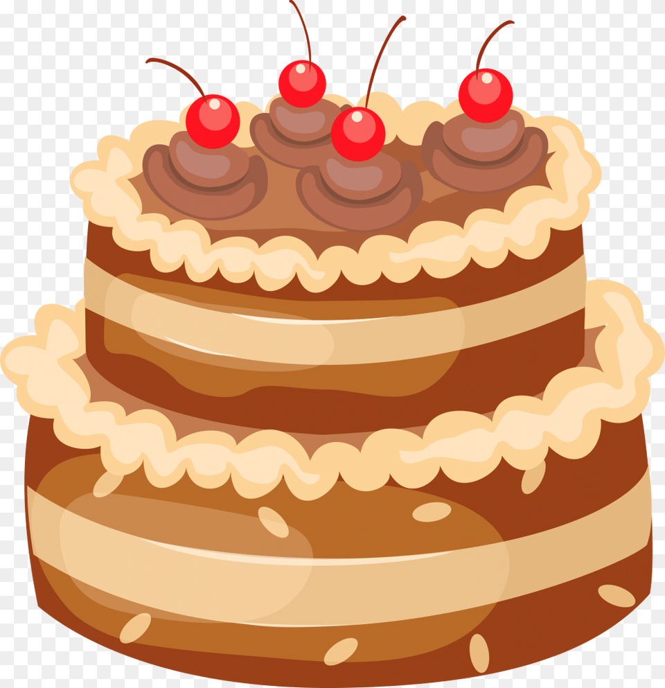 Cake Vector Transparent Background Birthday Cake Clip Art, Birthday Cake, Cream, Dessert, Food Free Png Download