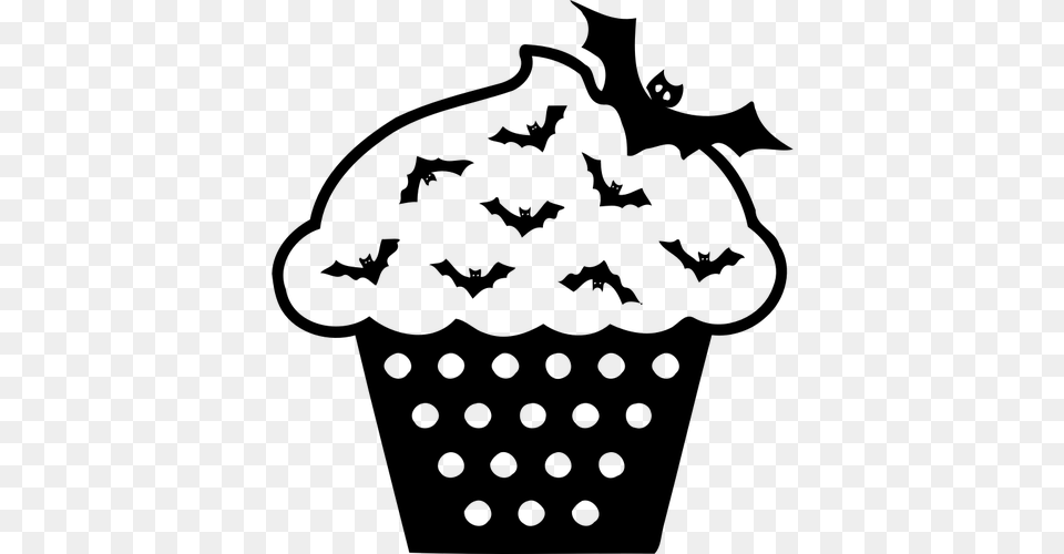 Cake With Bats, Gray Free Transparent Png