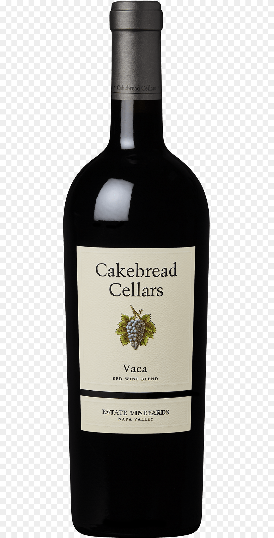 Cakebread Cellars Vaca Napa Valley Bottle Shot Wine Bottle, Alcohol, Beverage, Liquor, Wine Bottle Png Image
