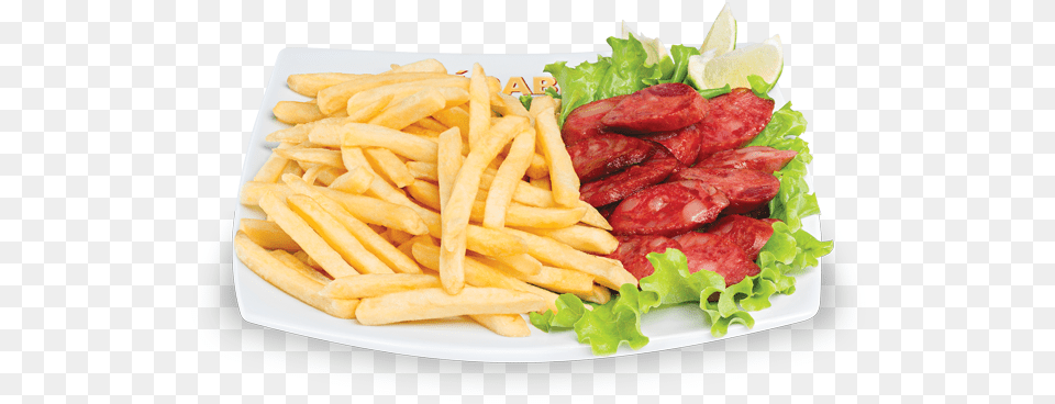 Calabresa E Batata Frita French Fries, Food, Food Presentation, Lunch, Meal Free Png Download