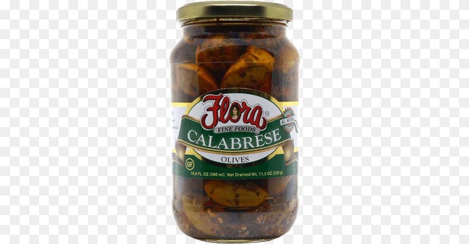 Calabrese Olives Flora Foods, Food, Pickle, Relish, Ketchup Free Png