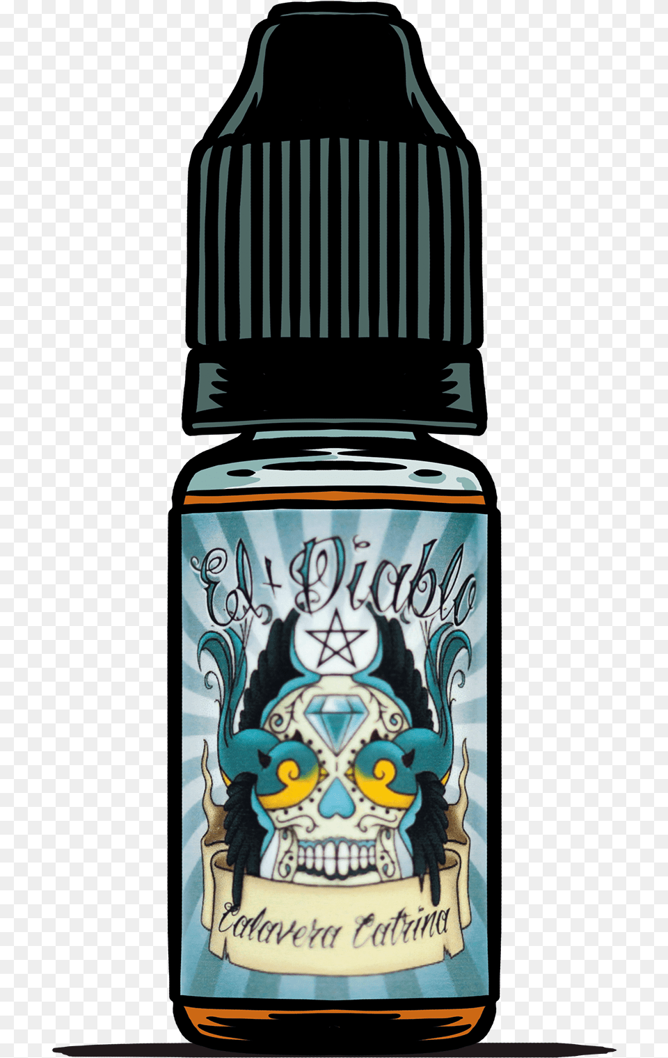 Calavera Catrina 10ml Devil, Bottle, Ink Bottle Free Png