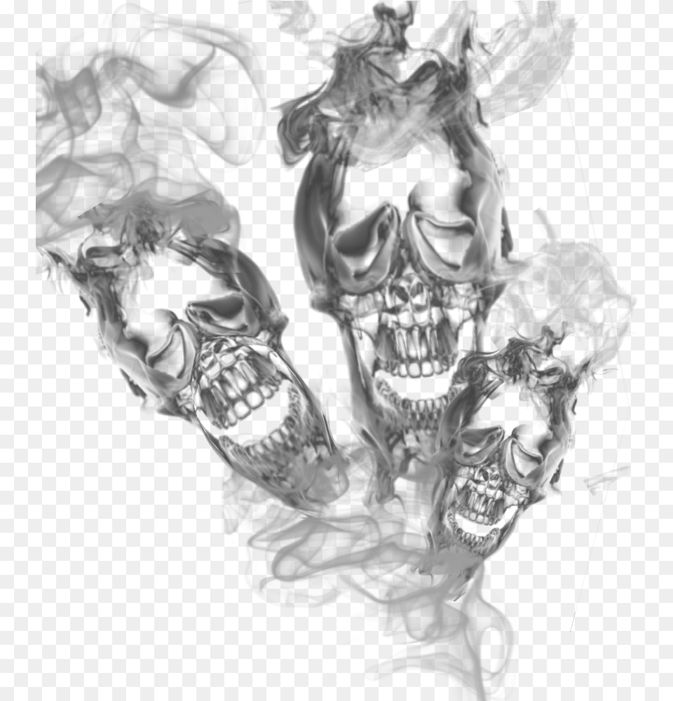 Calavera Smoke Humo Sticker, Baby, Person Png