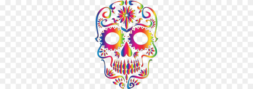 Calavera T Shirt Day Of The Dead Skull Art, Crowd, Person, Festival, Hanukkah Menorah Free Png Download