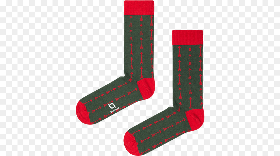 Calcetines De Algodn De Color Verde Militar Con Flechas, Clothing, Hosiery, Sock Png