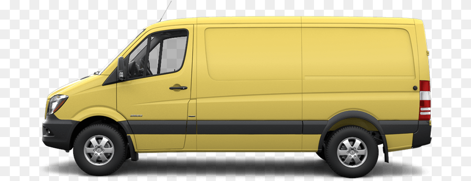 Calcite Yellow Mercedes Benz Sprinter, Moving Van, Transportation, Van, Vehicle Free Png