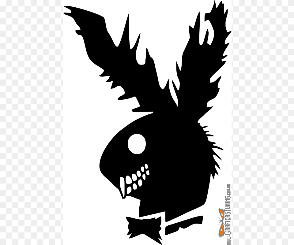 Calcomana Playboy Zombie Play Boy, Stencil, Baby, Person, Silhouette Free Transparent Png