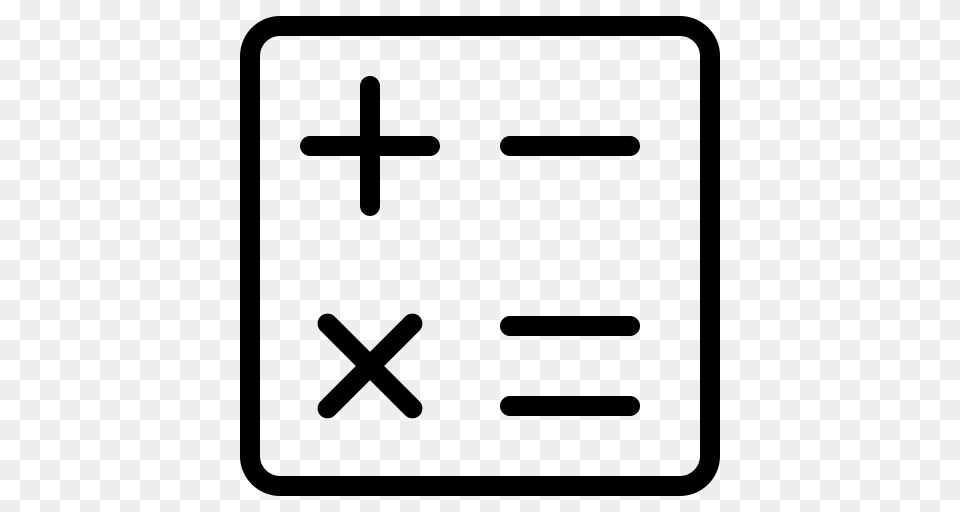 Calculation Equation Formula Icon With And Vector Format, Gray Free Png