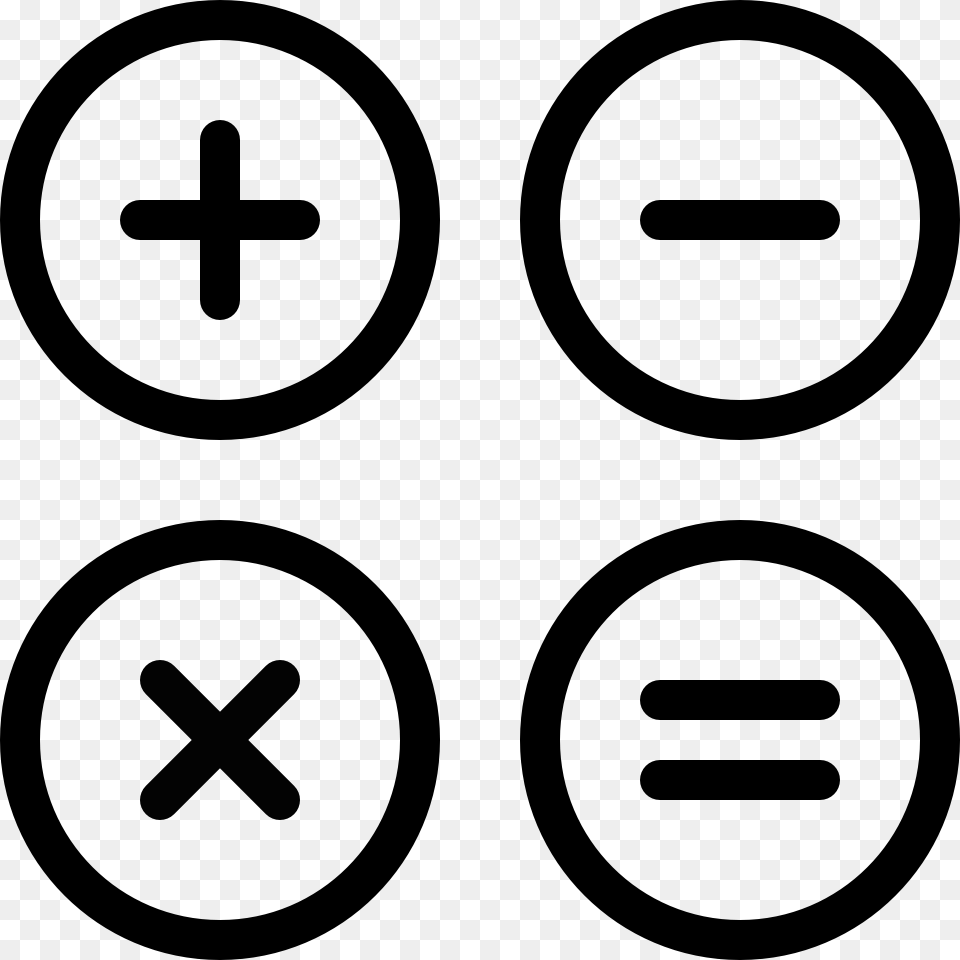 Calculator Buttons Calculator Icon Transparent, Cross, Symbol, Outdoors Free Png Download