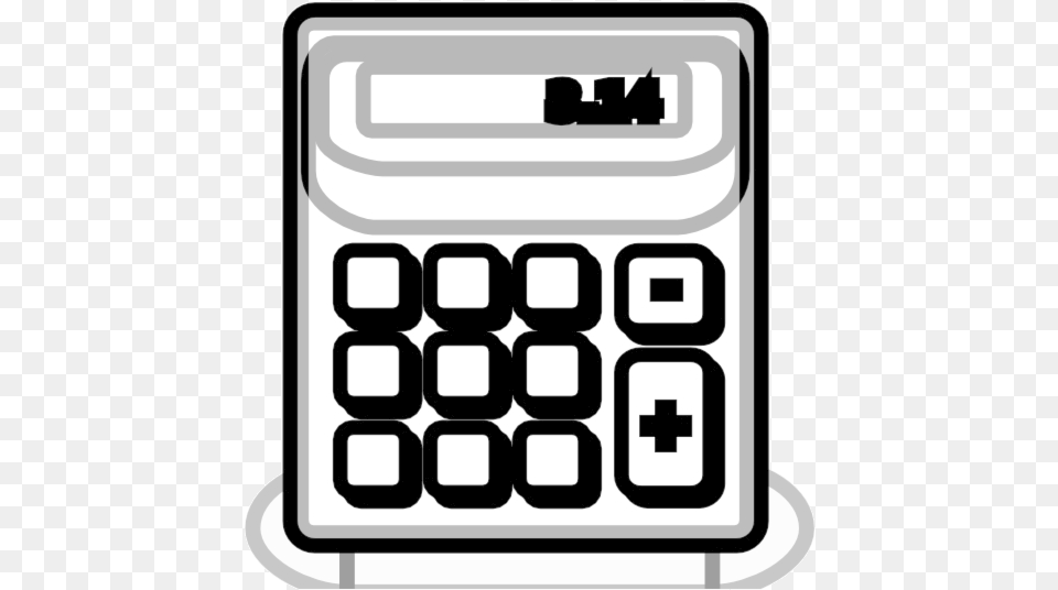 Calculator Clipart Black And White Clip Art Icon Transparent Calculator Clipart Transparent Whit, Electronics Free Png Download
