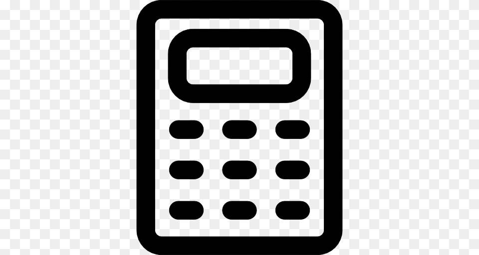 Calculator Clipart Outline, Electronics, Mobile Phone, Phone, Smoke Pipe Free Transparent Png