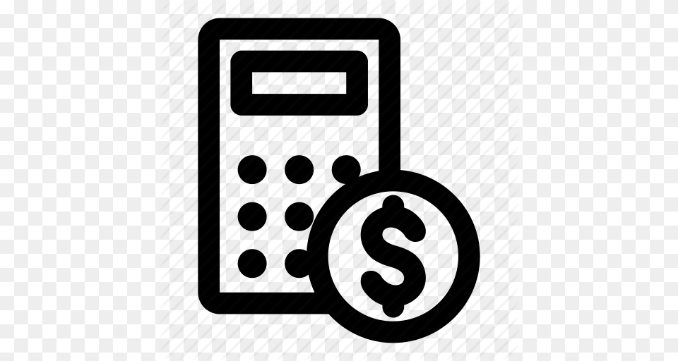 Calculator Coin Figure Math Money Icon, Electronics Free Transparent Png