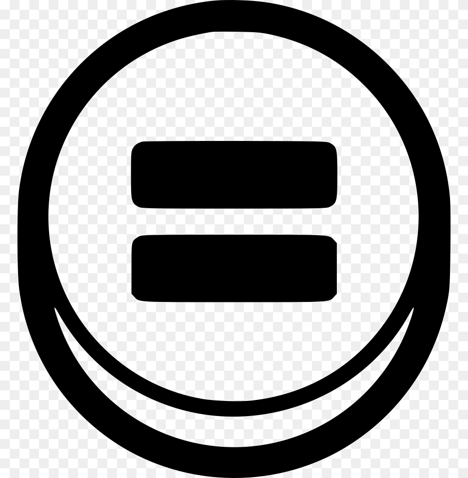 Calculator Equal Identical Balance Same Same Icon, Symbol, Sign, Stencil, Disk Free Transparent Png