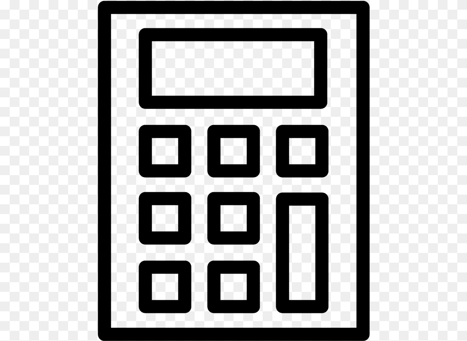 Calculator Icon Calculator Pictogram, Gray Free Png