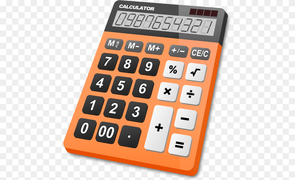 Calculator Orange Background Calculator Clipart, Electronics, Mobile Phone, Phone Free Transparent Png