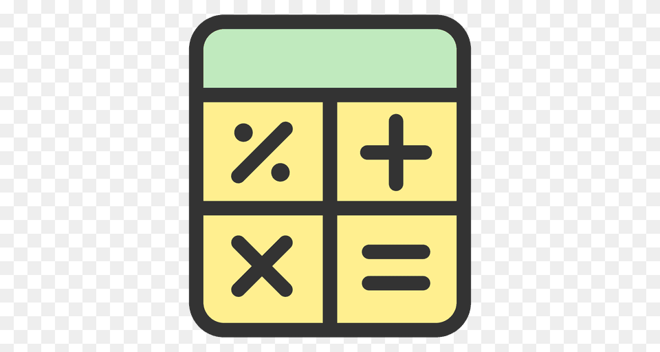 Calculator Stroke Icon, Symbol, Electronics Free Png