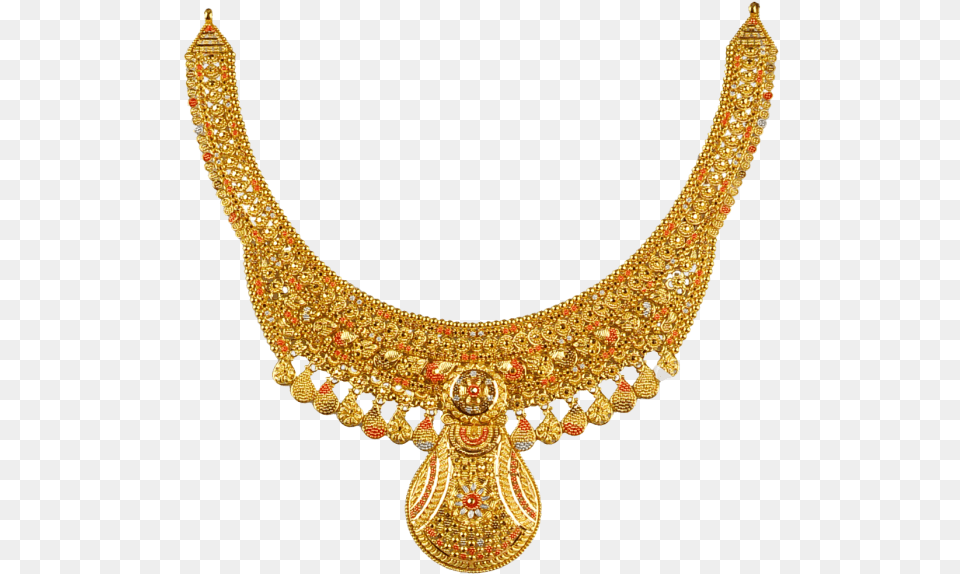Calcutta Design Gold Necklace, Accessories, Jewelry, Diamond, Gemstone Free Png Download