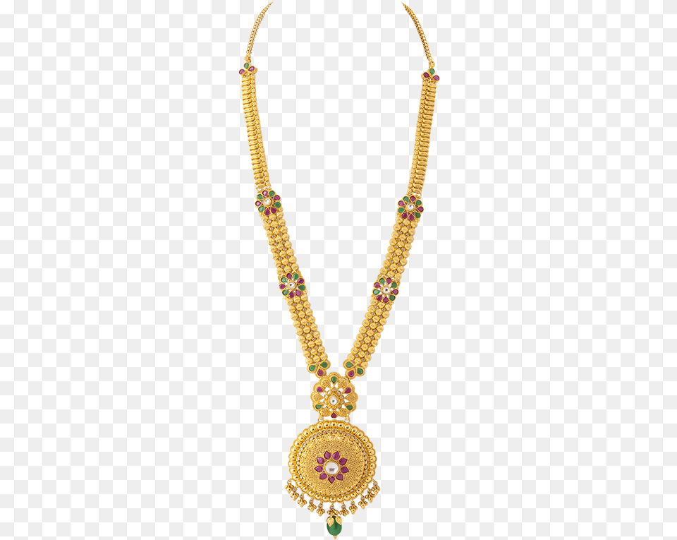 Calcutta Design Necklace With Red Bead Gold Rani Haar Price, Accessories, Jewelry, Diamond, Gemstone Png