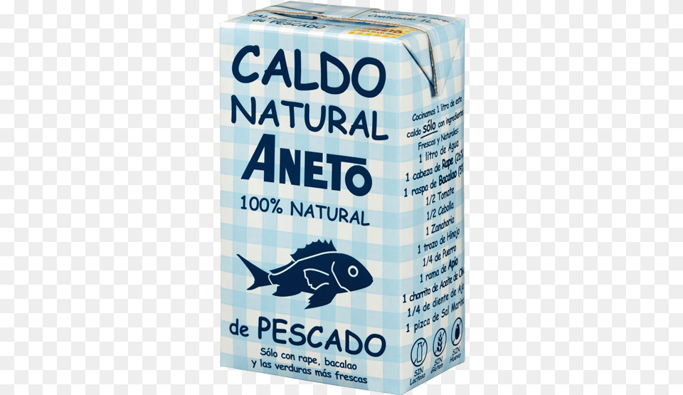 Caldo Natural De Pescado Spanish Fish Broth By Aneto, Box, Cardboard, Carton, Animal Free Png Download