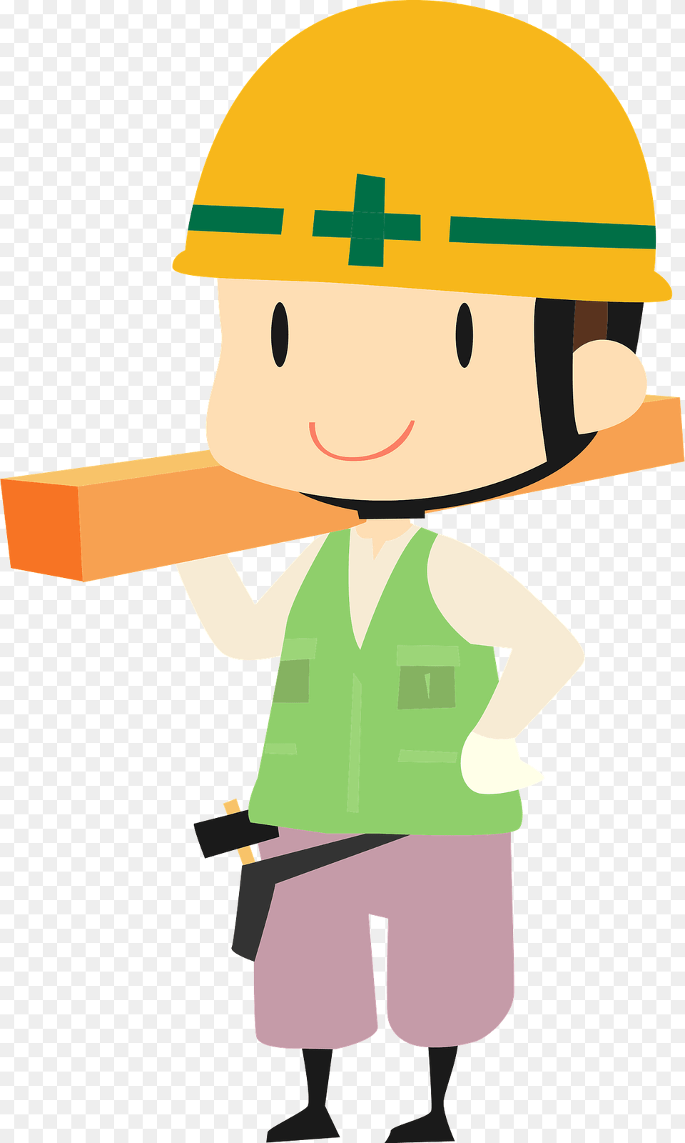 Caleb Construction Worker Clipart, Clothing, Hardhat, Helmet, Person Png