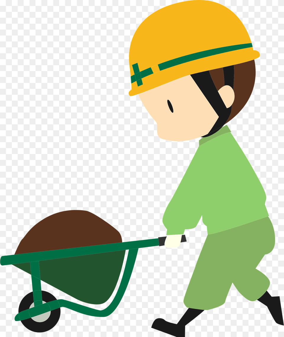 Caleb Construction Worker Clipart, Helmet, Clothing, Hardhat, Baby Free Png Download