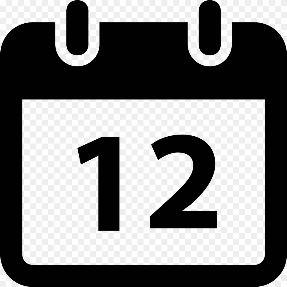 Calendar 12 Calendar Icon, Gray Png