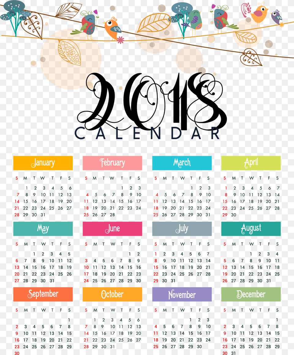 Calendar, Text, Animal, Bird Png Image